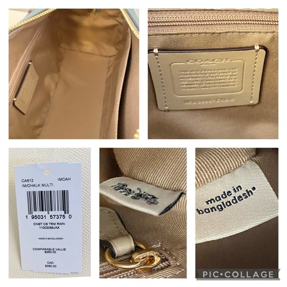 Coach Purse & wallet Rowan Satchel In Colorblock - Picture 9 of 11